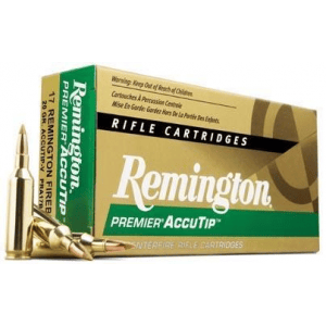 Remington Premier AccuTip Varmint Rifle Ammunition .17 Rem Fireball 20 gr ATV - 4000 fps