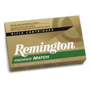 Remington Premier Match Rifle Ammunition .308 Win 175 gr BTHP 2609 fps - 20/box