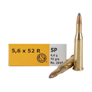 Sellier & Bellot Rifle Ammunition .22 Savage 70 gr SP 872 fps - 20/box