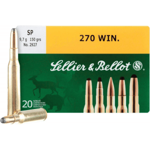 Sellier & Bellot Rifle Ammunition .270 Win 150 gr SP 2625 fps - 20/box