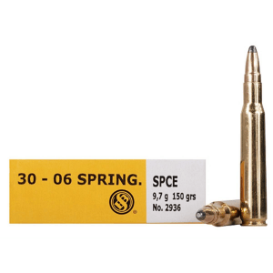 Sellier & Bellot Rifle Ammunition .30-06 Sprg 150 gr SPCE 850 fps - 20/box