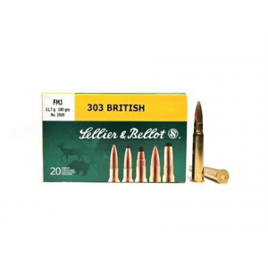Sellier & Bellot Rifle Ammunition .303 British 180 gr SP 2382 fps - 20/box
