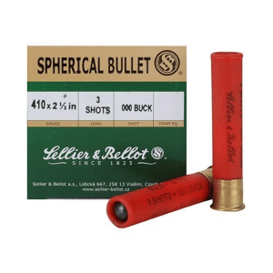 Sellier & Bellot Shotgun Ammunition .410 ga 2 1/2" 3 plts #000 - 25/box