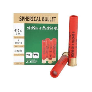 Sellier & Bellot Shotgun Ammunition .410 ga 3" 5 plts #00 - 25/box