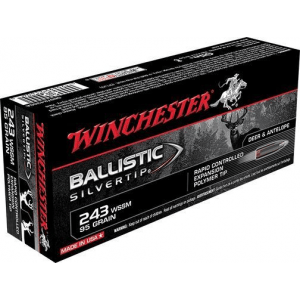 Winchester Ballistic Silvertip Rifle Ammunition .243 WSSM 95 gr BST 3150 fps - 20/box