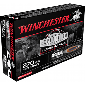 Winchester Expedition Big Game Long Range Rifle Ammunition .270 Win 150 gr AB 2900 fps 20 rds