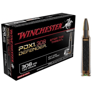 Winchester PDX1 Defender Rifle Ammunition .308 Win 120 gr HP 2850 fps - 20/box