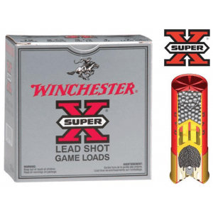 Winchester Super-X High-Brass 12 ga 2 3/4" 3 3/4 dr 1 1/4 oz #4 1330 fps - 25/ct