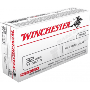 Winchester USA Handgun Ammunition .32 ACP 71 gr FMJ 50/box