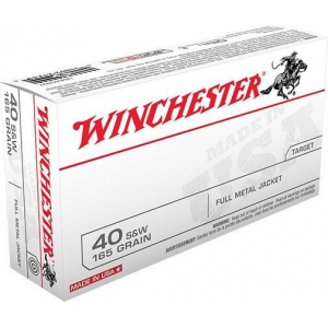 Winchester USA Handgun Ammunition .40 S&W 165 gr FMJ 50/ct