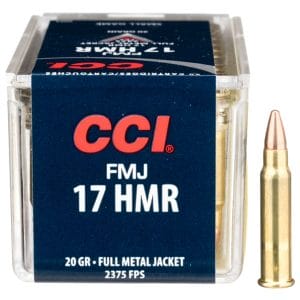 CCI 17 HMR FMJ Rimfire Ammo - .17 Remington - 20 Grain
