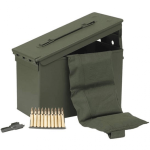 PMC Bronze Rifle Ammunition .223 Rem 55 gr FMJ 3200 fps - 1680/ct (2-M2A1 Metal Boxes(840) w/ Bandoleer)