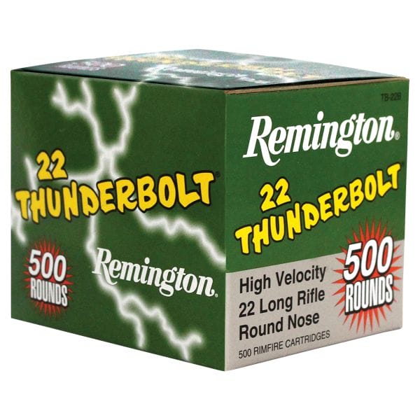Remington Thunderbolt .22 LR Rimfire Ammo - 500 rounds