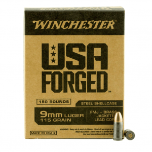 WINCHESTER USA Forged 9mm 115Gr FMJ 50rd Box Ammo (WIN9SV)