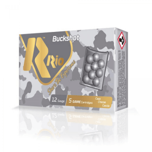 Rio Royal Buck 12 ga 2 3/4" 21 plts #4B 1345 fps - 250/ct Case (50 Boxes of 5/ct)