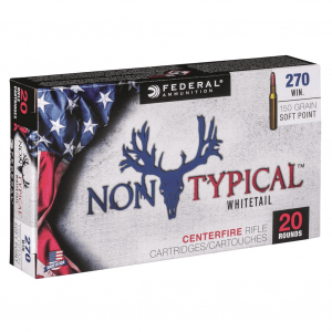 FEDERAL Non Typical 270 Win 150Gr Soft Point Rifle Ammo (270DT150)