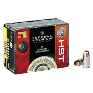 FEDERAL Premium Personal Defense 9mm 124 Grain HST Ammo, 20 Round Box (P9HST1S)