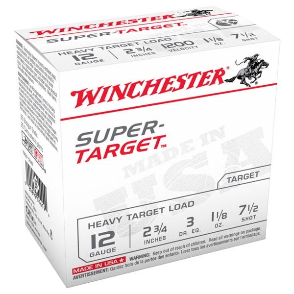 Winchester Super-Target Target Load Shotshells - 12 gauge - 1-1/8 oz. - 8 Shot - 25 Rounds