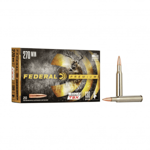 FEDERAL Premium .270 Win 130Gr Barnes TSX 20rd Rifle Ammo (P270L)