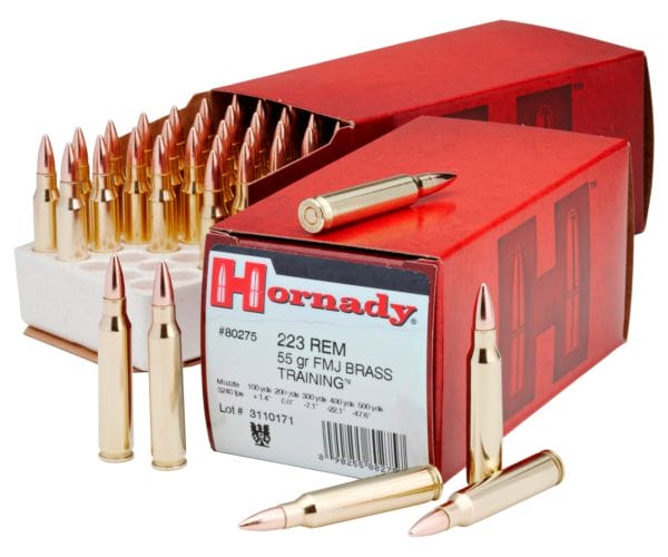 Hornady .223 Training Centerfire Rifle Ammo - Full Metal Jacket