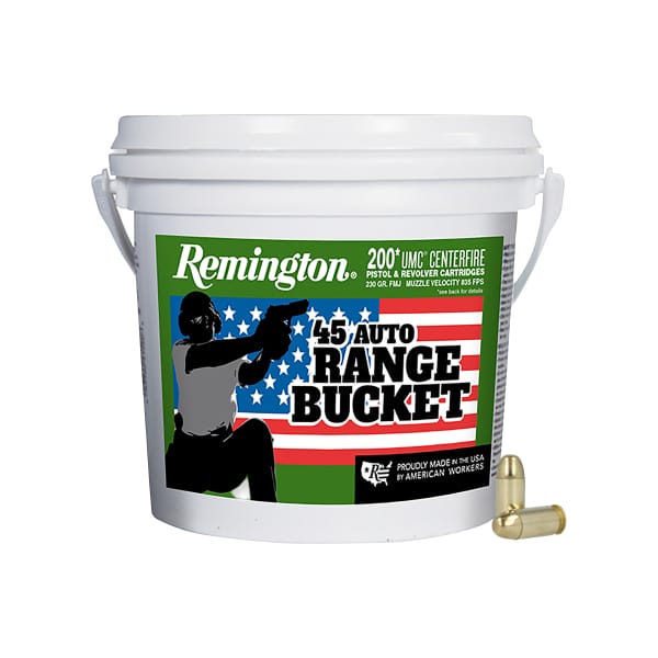 Remington UMC Handgun Ammo Range Bucket - .45 ACP