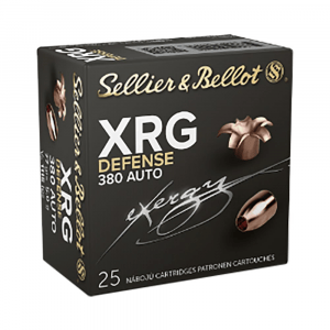 Sellier & Bellot XRG Defense Handgun Ammuntion 380 ACP 77gr HP 1115 fps 25/ct