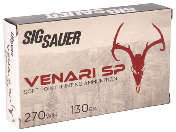 Sig Sauer Venari SP 270 Winchester 130 Grain Soft-Point Hunting Ammo