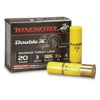 Winchester, 20 Gauge, 3", 1 1/4 oz., Supreme Double X Magnum Copper Plated Turkey Loads, 10 Rounds