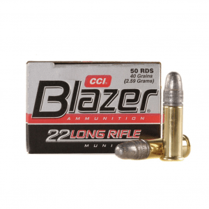 CCI Blazer 22 LR 40 Grain Lead Round Nose Ammo, 50 Round Box (21)