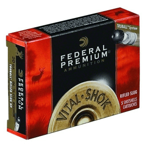 FEDERAL Vital-Shok TRUBALL 12 Gauge 3in Rifled Slug Ammo, 5 Round Box (PB131RS)