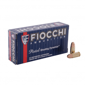 FIOCCHI 9mm Luger 158 Grain FMJ Ammo, 50 Round Box (9APE)