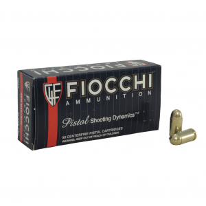 FIOCCHI 9mm Makarov 95 Grain FMJ Ammo, 50 Round Box (9MAK)