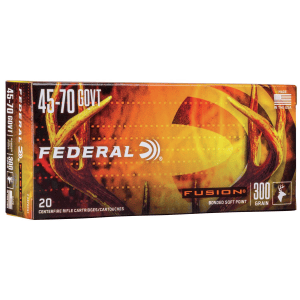 Federal Fusion Rifle Ammunition .45-70 Govt 300 gr SP 1850 fps 20/ct