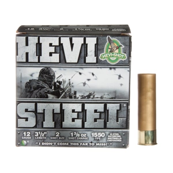 HEVI-Shot HEVI-Steel Shotshells - 12 Gauge - Size 3 - 3' - 250 Rounds