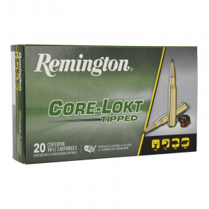 Remington Core -Lokt Tipped Rifle Ammunition .270 Win 130gr PT 3080 fps 20/ct