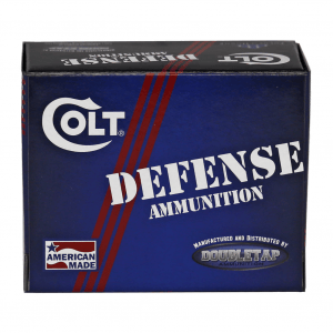 DoubleTap Ammunition Colt Defense, 9MM, 124Gr, Jacketed Hollow Point, 20 Round Box 9M124CT
