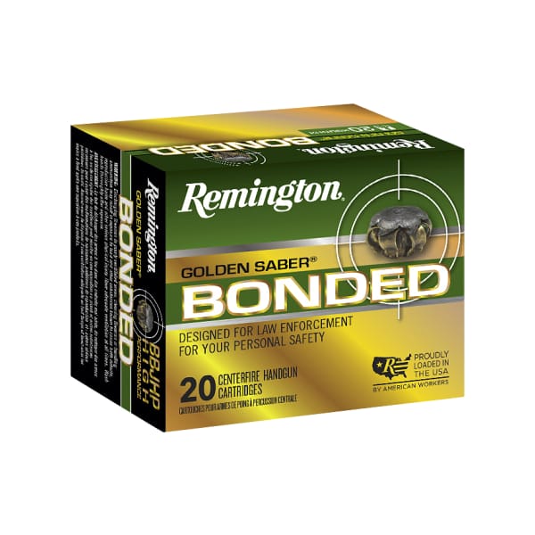 Remington Golden Saber Bonded 9mm Luger 147 Grain Handgun Ammo