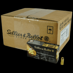 Sellier & Bellot Pistol & Revolver Ammo .380 ACP 92 gr FMJ 1000/ct Case (20 boxes 50/ct)