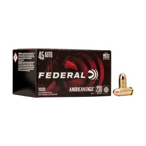 Federal American Eagle .45 ACP 230 Grain FMJ Centerfire Handgun Ammo - 100 Rounds
