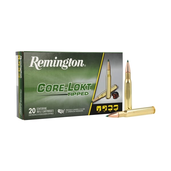 Remington Core-Lokt Tipped Centerfire Rifle Ammo - .30-06 Springfield - 180 Grain - 20 Rounds