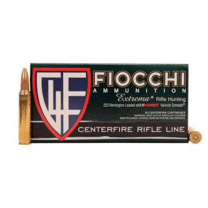 FIOCCHI Extrema .223 Remington/5.56 NATO 50Gr HPFB 50rd Box Rifle Ammo (223VGNT)