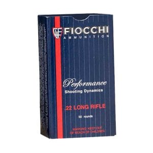 Fiocchi Shooting Dynamics Rimfire Ammo - Lead Round Nose - .22 Long Rifle - 50 Rounds - 1070 fps