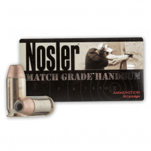 NOSLER Match Grade 45 ACP 185gr JHP 50Box/10Case Handgun Ammo (51271)