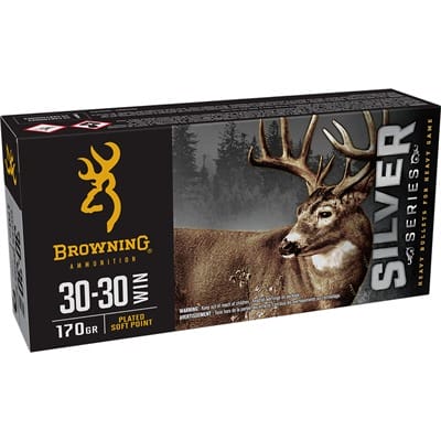 Browning Ammunition Silver Series 30-30 Winchester Rifle Ammo - 30-30 Winchester 170gr Plated Soft Point 20/Box