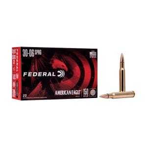 Federal American Eagle .30-06 Springfield 150 Grain Full Metal Jacket Boat-Tail Centerfire Rifle Ammo