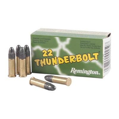 Remington Thunderbolt Ammo 22 Long Rifle 40gr Lead Round Nose - 22 Long Rifle 40gr Lead Round Nose 500/Box