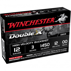 WINCHESTER Double X 12Ga 3in 12 Pellets 5rd Box Bullets (SB12300)