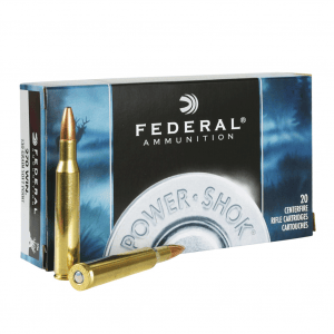 FEDERAL Power-Shok 30-30 Win. 150 Grain Soft Point Flat Nose Ammo, 20 Round Box (3030A)