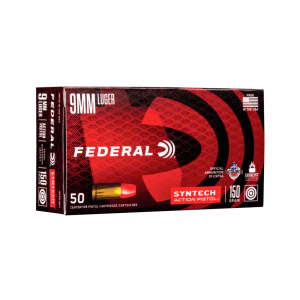 FEDERAL Syntech Action Pistol 9mm Luger 150Gr Ammo (AE9SJAP1)