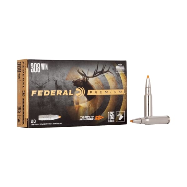 Federal Premium Vital-Shok Trophy Bonded Tip .308 Winchester 165 Grain Rifle Ammo